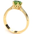 thumbnail image 3 of Crown Setting Peridot Engagement Ring In 14k Yellow Gold, 3 of 6