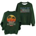 thumbnail image 4 of Gulf of Mexico Hoodie: Coastal Vibes, Anytime Dark Green L, 4 of 4