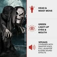 thumbnail image 5 of Haunted Hill Farm 85" Phantom Animatronic by SVI with Lights and Sound, Halloween Decor, HHHNCHRPR-1FLSA, 5 of 13