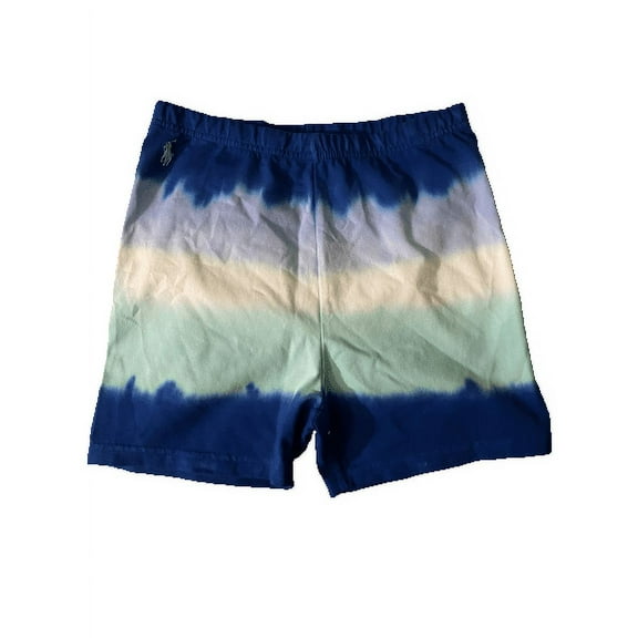 Polo Ralph Lauren BLUE Girls Shorts Tie Dye Multicolor, Size XL