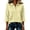 Yellow, variant on Women Casual Lapel Button Tshirts 3/4 Sleeve Polo Tops Loose Relaxed Solid Shirts Daily Tops