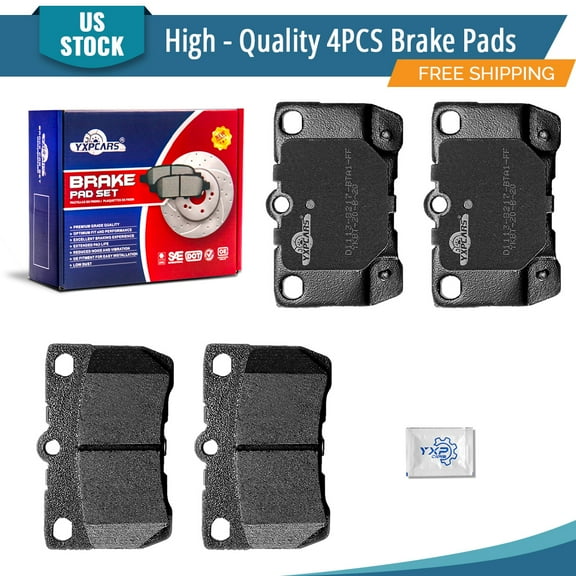 YXPCARS 4PCS Rear Brake Pads Set, D1113 Ceramic Pdas for Lexus GS300 GS350 GS430 GS450h GS460 IS250 IS350