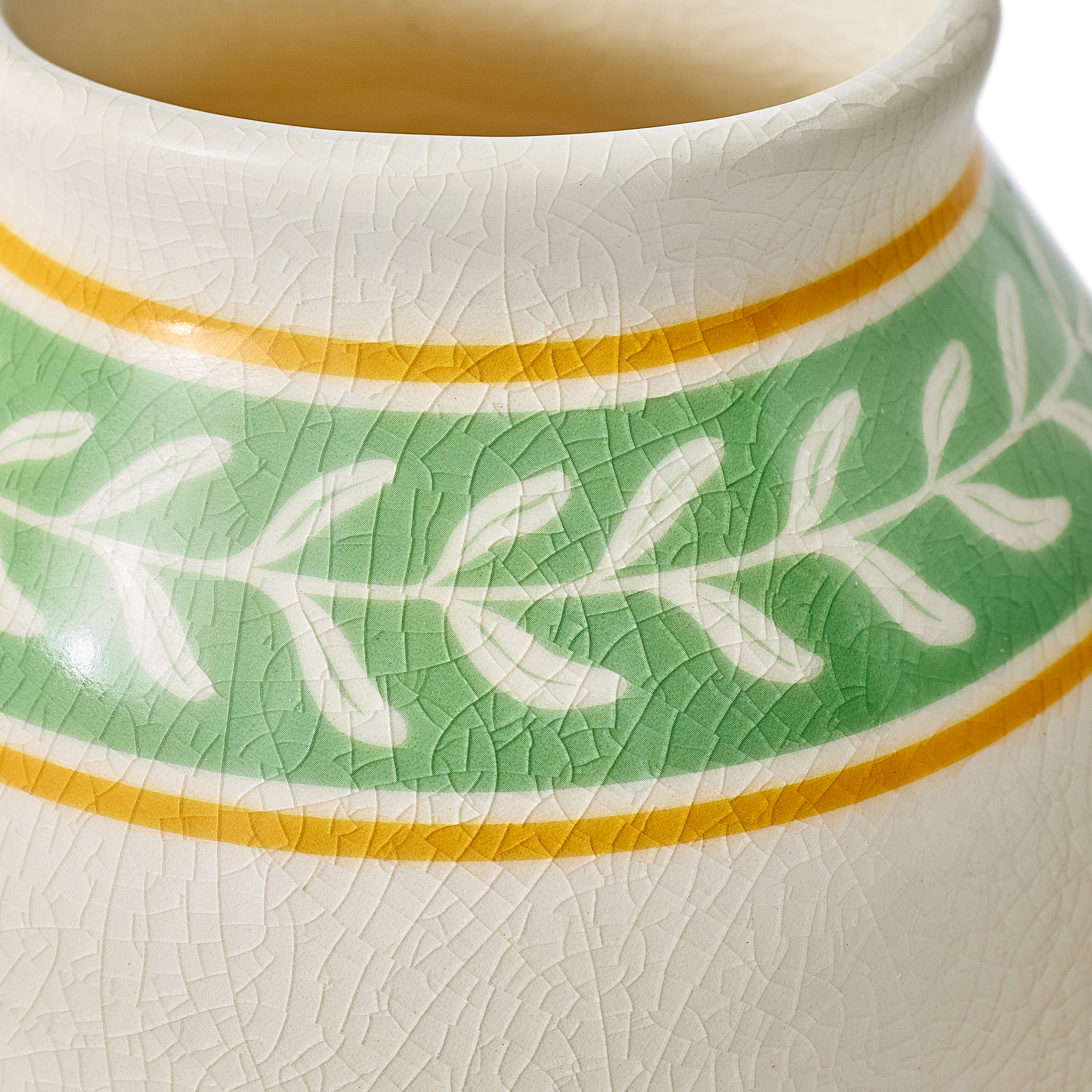 Better Homes & Gardens Napa 9" White Printed Ceramic Vase