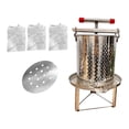 thumbnail image 4 of Máquina trituradora de miel de acero inoxidable ligera y multifuncional. 3 mallas de filtración, 4 of 9