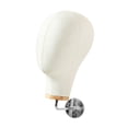 thumbnail image 4 of Manikin Head Hat Wig Exhibtion Stand Wall Mount Hat Hats Pieves Servody Canvas 15 cm de plata, 4 of 8