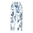 thumbnail image 5 of QATAINLAV Womens Capri Pants with Pockets Summer Straight Cropped Trousers Outdoor Casual Drawstring Beach Pants 2024 Trendy Leaf Print Capris Pants Hoy Oferta Flash Multicolor M, 5 of 6
