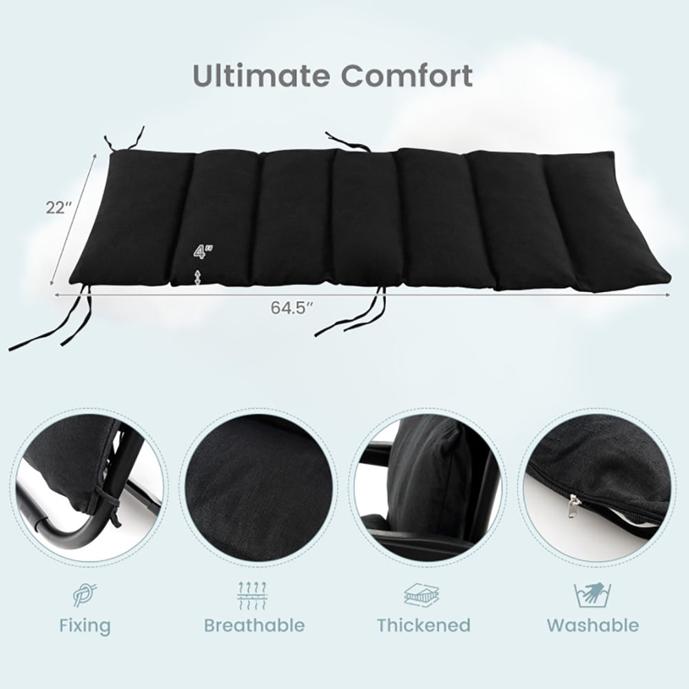 Aimee Lii Adjustable Metal Zero Gravity Lounge Chair with Removable Cushion and Cup Holder Tray, Patio Loungers, Black Aimee Lii Adjustable Metal Zero Gravity Lounge Chair with Removable Cushion and Cup Holder Tray, Patio Loungers, Black