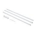 thumbnail image 2 of Outsunny Adjustable Sun Sail Shade Canopy Pole/Pipe Installation Kit (SUN SAIL NOT INCLUDED), White, 2 of 9