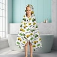 thumbnail image 6 of Cartoon Tractors Hats White Pattern Hooded Bath Towel，50"x30" for Ages 3 To 12 Kids, Quick Dry Lightweight Soft Microfiber Hood Beach Towel Cover Up for Kids, 6 of 7