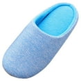 thumbnail image 2 of Women's Fuzzy House Slippers, Comfy Memory Foam Bedroom Slippers - Warm Slip On Light Shoes Outdoor Indoor Faux Fur Lined, 2 of 4