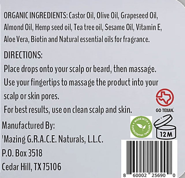 Organic Hair Growth Serum