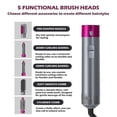 thumbnail image 4 of Secador de pelo eléctrico, rizador de pelo 5 en 1, alisadores de pelo automáticos, secador de pelo, cepillo seco (rojo rosa) AU JM, 4 of 5