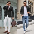 thumbnail image 4 of COOFANDY Casual Suit Jacket for Men Slim Fit Sports Jackets Lightweight Formal Business Blazer with Pocket, 4 of 6