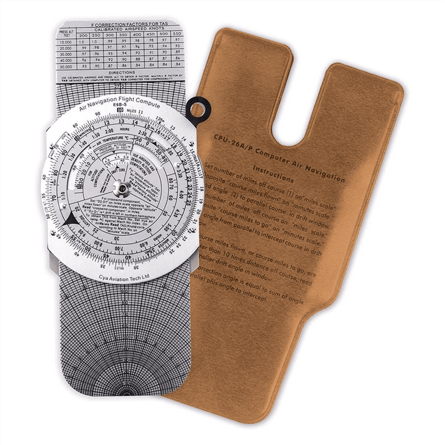 E6B Metal Flight Computer,Aviation Aluminum Flight Computer,Aviation Pilot Calculator Standard Flight Training B