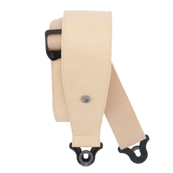 D'addario Locking Comfort Leather Guitar Strap 2.5" Tan