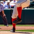 thumbnail image 4 of 3 Pairs Unisex Baseball/Softball Socks Youth Adult Over-the-Calf Knee High Socks, Red, 4 of 8