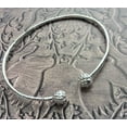 thumbnail image 5 of Better Jewelry Textured Ball .925 Sterling Silver West Indian Baby Bangles (Pair) (Made in USA), 5 of 5