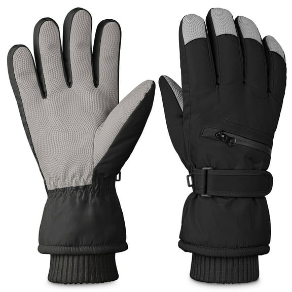 REDESS Winter Gloves for Men and Women with Touch Screen Waterproof for Ski Black