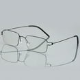 thumbnail image 3 of Lightweight Titanium Alloy Oval Frame Reading Glasses for Business Casual, Radiation Resistance, Multiple Magnification Strengths, 3 of 5