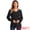 Black, variant on DARING DIVA Women's Lantern Sleeve Smocked Cuffs Pullover Sweater Tops XS Black