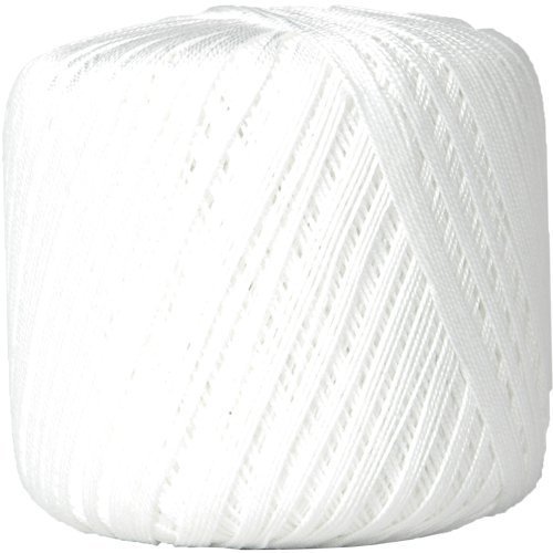 Threadart Crochet Thread Size 10 Color 1 WHITE