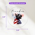 thumbnail image 4 of Freedom Scottish Terrier on Independence Day 4th of July Acrylic Round Ornament Scottie Dog Lover Gifts Home Tree Decor - 01005, 4 of 4