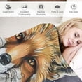 thumbnail image 3 of Orinice Fox Blanket Flower Fox  Throw Blanket Super Soft Warm Cozy Fuzzy Plush Foxes Blanket Gifts for Girls Boys Kids Room Decor  40x50in, 3 of 6