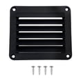 thumbnail image 1 of Elodie Rectangular Marine Louvered Air Vent Nylon Boat Vents for Marine RV Boat Black, 1 of 8