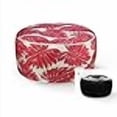 thumbnail image 3 of FBTS Prime Inflatable Footstool Ottoman Red Leaves Round 21x9 Inch Patio Foot Stools and Ottomans Portable Footrest, 3 of 4