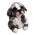 thumbnail image 3 of Muñeco de peluche de perro de 7,87 pulgadas, adorable y tierno, adorno para sofá, juguete de peluche. gris, 3 of 9