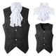 thumbnail image 2 of Disfraz medieval para hombre Chaleco corto vintage para hombre Disfraz de Halloween con cuello falso Pompotops  oipoqjl38225, 2 of 9