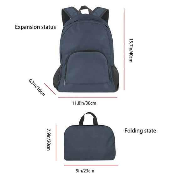 Portable Outdoor Travel Backpack Anti Theft Waterproof Pack Hiking Daypack Folding School Bag