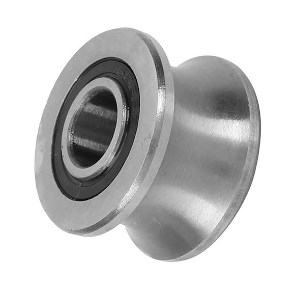 U22 U Shaped Round Bottom Track Groove Pulley Bearing Sliding Rollers Bearing 8*22.5*14.5mm