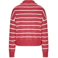 thumbnail image 4 of Mrat Ladies Sweaters Women's Spring Sweater Cardigan V-Neck Long Sleeve Plus Oversize Women's Cardigan Knitted Outer Ladies Sweaters S-328 Red-A 3XL, 4 of 6