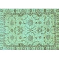 thumbnail image 1 of Ahgly Company Indoor Rectangle Oriental Light Blue Traditional Area Rugs, 2' x 5', 1 of 4