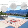 thumbnail image 3 of Valentine's Day Outdoor Rug for Patio/Deck/Porch, Non-Slip Large Area Rug 5 x 8 Ft, Watercolor Heart Gnomes Couple Love Pink Indoor Outdoor Rugs Washable Area Rugs, Camping Rug Carpet Runner, 3 of 8