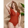 thumbnail image 4 of Sociala Plus Size One Piece Swimwear for Women Tummy Control Bathing Suit, 4 of 6