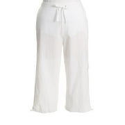 Women's Crinkle Clam-Digger Pants