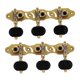 thumbnail image 1 of Par de clavijas de afinación para guitarra, cabezales de máquina de fácil instalación, hardware de montaje, mantenimiento, llaves de afinación, Con rodamiento, 1 of 8