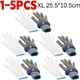 thumbnail image 1 of Guantes de acero inoxidable resistentes a cortes para el hogar, guantes de trabajo de malla metálica de carnicero, resistentes al desgaste, herramientas de jardinería, 1 ud., 1 of 4