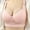 Pink, variant on Women Casual Adjustable Breathable Top Bra Underwear Without Steel Ring Gathering And Adjusting Bra Low Back Bras for Women Seamless Sports Bras Compression Sports Bra plus Size Sports Bra One