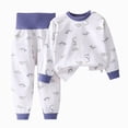 thumbnail image 3 of CAUYDY Newborn Girl Suits Toddler Clothes Fall Winter Long Sleeve Top Pants 2PCS Cute Set Infant Sleepers Baby Pajamas for Girls 12 18 24 Months Sizes 18-24 Months,Blue, 3 of 7