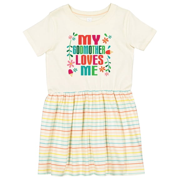 Inktastic My Godmother Loves Me Girls Girls Toddler Dress