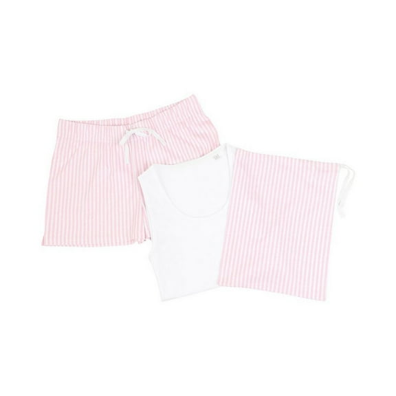 Towel City Womens Stripe Short Pyjama Set