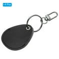 thumbnail image 3 of Uxcell Leather Key Fob, 4 Pack Leather Key Fobs DIY Keychain Holder for Home Office Keys, Black, 3 of 6