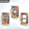 thumbnail image 7 of Yayeee Blank Wall Plate Cover 1-Gang 4.5"x2.7" Home Unused Decorative Outlet, Vibrant Flowers Pattern, 7 of 7