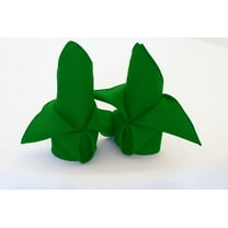 Wedding Linens Inc. (10 pcs) 17" x 17" Polyester Linen Napkins - Emerald Green