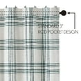 thumbnail image 3 of VHC Brands Woven Plaid Modern Farmhouse Shower Curtain, Pine Green, 72x72, 3 of 7