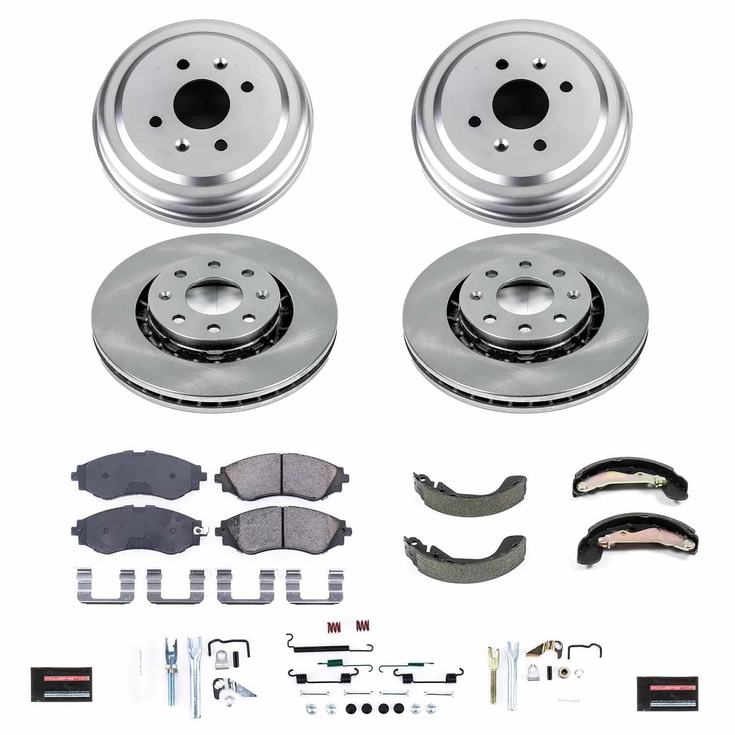 Power Stop Front and Rear Stock Replacement Drum and Shoe Kit KOE15235DK