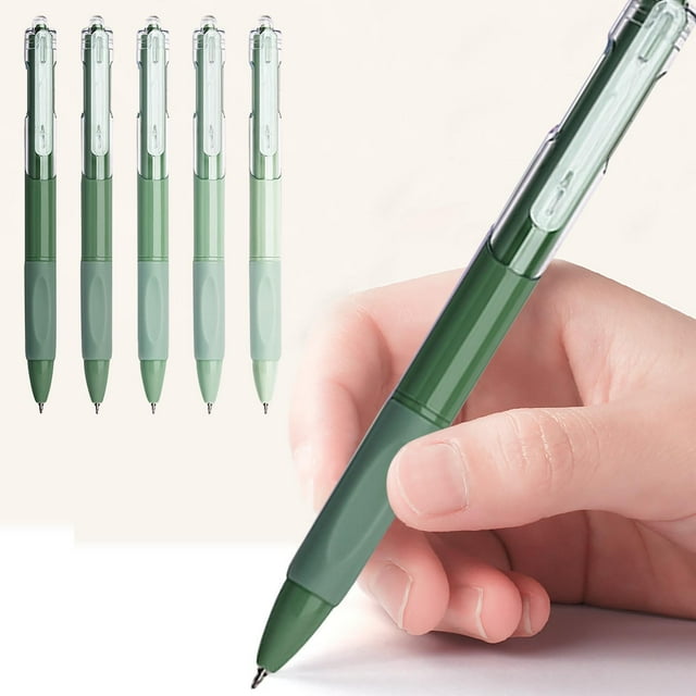 Gel Pens, Smooth Writing Large Capacity Exam Pens, 0.5mm Fine Tip Quick-Dry Ink Student Stationery for Office Note Taking